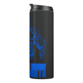 Poussez vos limites - Bodybuilding et déterminatio Thermosbecher (Nach rechts gedreht)