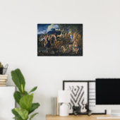 Poussin - Bacchanal Poster (Heimbüro)