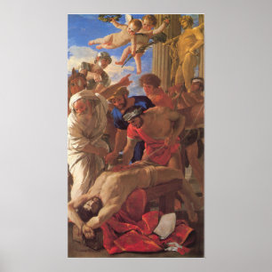 Poussin - Das Martyrium des heiligen Erasmus Poster