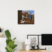 Poussin - Das Massaker an Unschuldigen Poster (Heimbüro)
