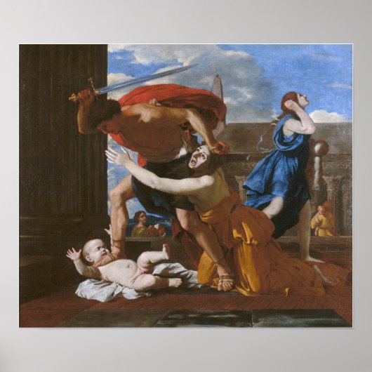Poussin - Das Massaker an Unschuldigen Poster (Vorne)