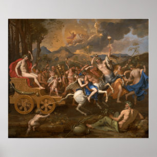 Poussin - Der Triumph des Bacchus Poster