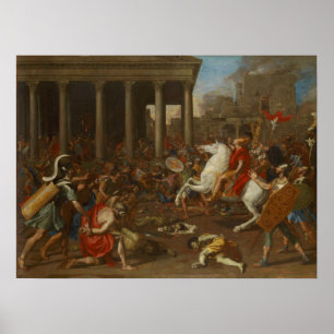 Poussin - Die Eroberung Jerusalems durch Kaiser Ti Poster