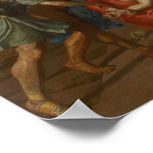 Poussin - Die Eroberung Jerusalems durch Kaiser Ti Poster (Ecke)