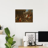 Poussin - Die Eroberung Jerusalems durch Kaiser Ti Poster (Heimbüro)