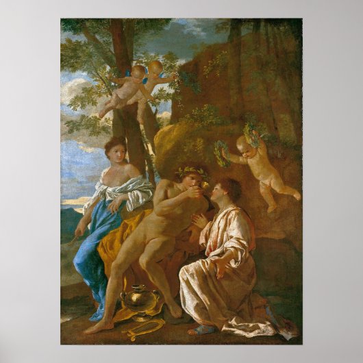 Poussin - die Inspiration des Dichters Poster (Vorne)