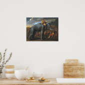 Poussin - Hannibal überquert die Alpen auf Elefant Poster (Küche)