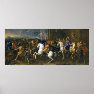 Poussin - Meleager-Jagd Poster