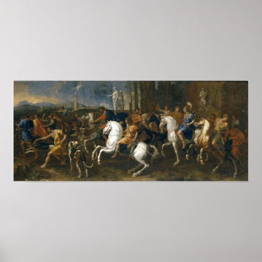 Poussin - Meleager-Jagd Poster (Vorne)