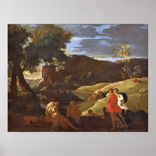 Poussin - Midas Pan and Shepherds Poster (Vorne)