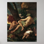 Poussin - Midas Waschen an der Quelle des Paktes.. Poster (Vorne)