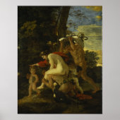 Poussin - Szene Bacchique Poster (Vorne)