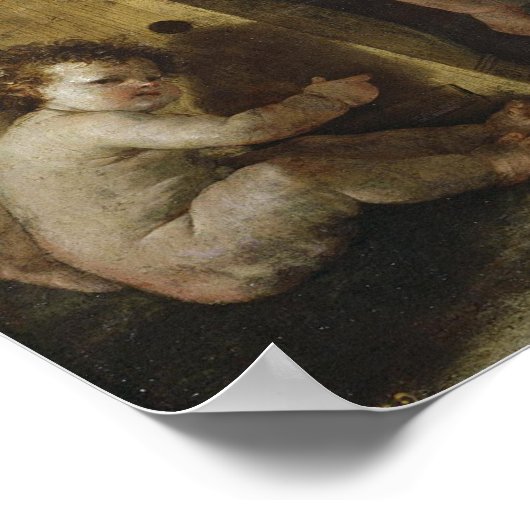 Poussin - Triumph von David Poster (Ecke)