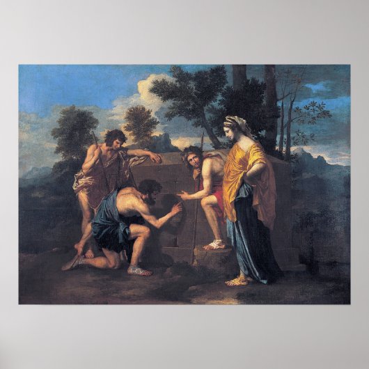 Poussin und in Arcadia Ego Poster (Vorne)