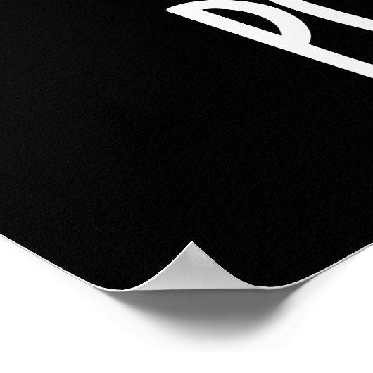 Pout-tato Funny Potato Pun Dark BG Poster (Ecke)