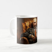 Poutine abstrakte Kunst Tasse (Vorderseite Links)