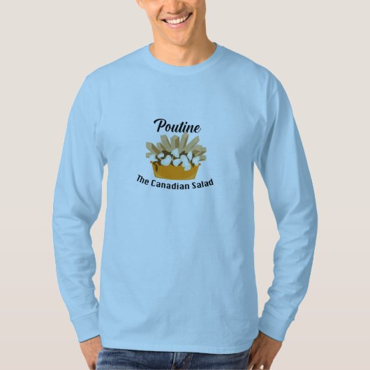 Poutine, der kanadische Salat - Basic Long Sleeve T-Shirt (Vorderseite)
