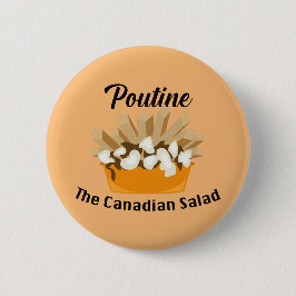 Poutine, der kanadische Salat - Round Button