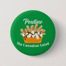 Poutine, der kanadische Salat - Round Button