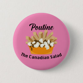 Poutine, der kanadische Salat - Round Button
