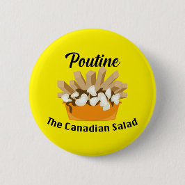 Poutine, der kanadische Salat - Round Button