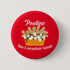 Poutine, der kanadische Salat - Round Button