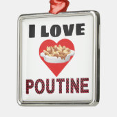 Poutine Geschenke für jeder! Liebe I poutine Ornament Aus Metall (Links)