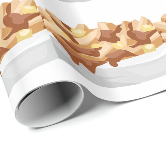 Poutine Geschenkpapier (Rolleneckpunkt)