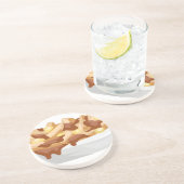 Poutine Getränkeuntersetzer (Seite)