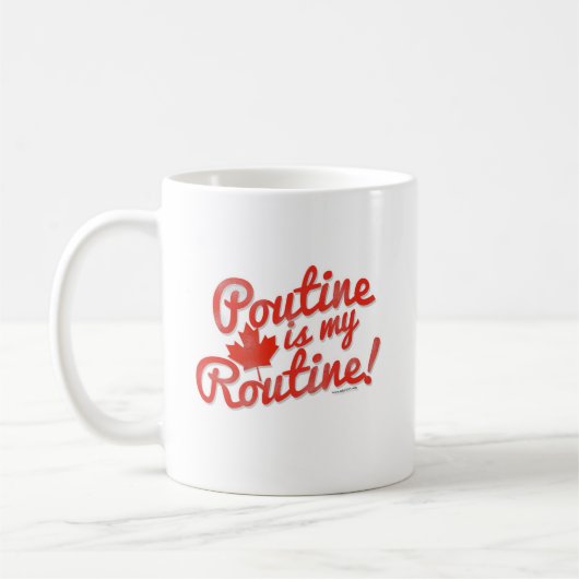 Poutine ist mein Programm Kaffeetasse (Links)