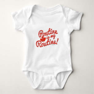 Poutine ist mein Routine Baby Strampler