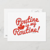 Poutine ist mein Routine Postkarte (Vorne/Hinten)
