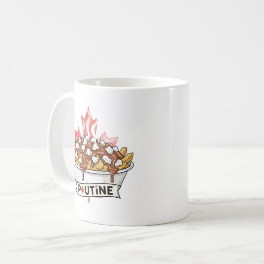 Poutine Kaffeetasse (Vorderseite Links)