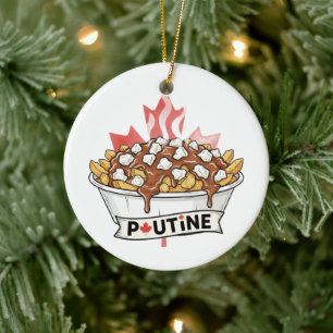 Poutine Keramik Ornament