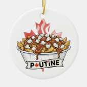 Poutine Keramik Ornament (Vorne)