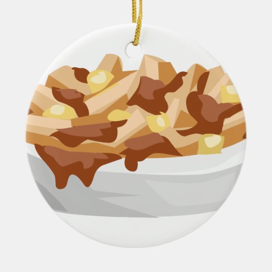 Poutine Keramikornament (Vorne)
