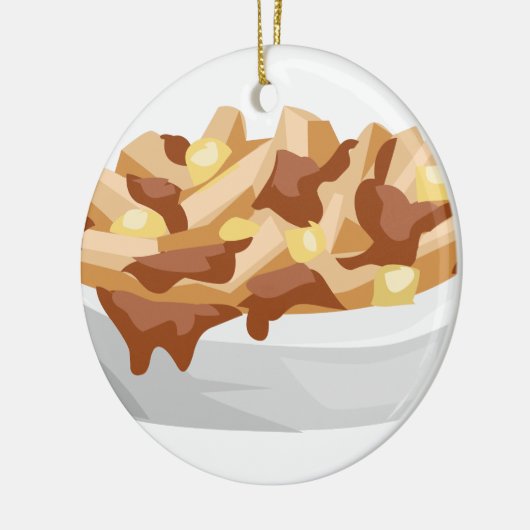 Poutine Keramikornament (Links)