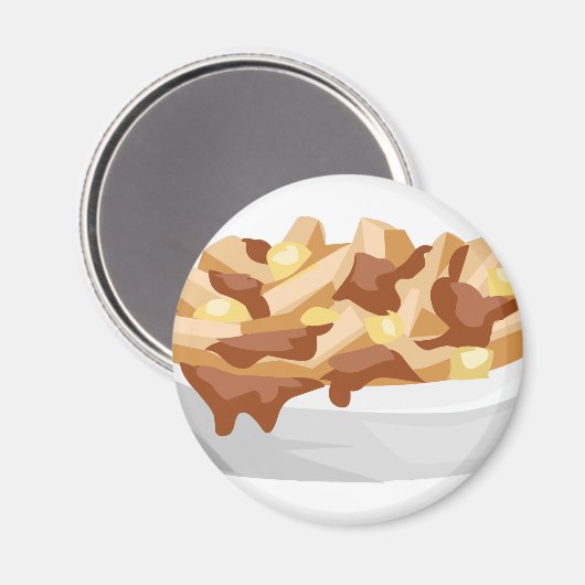 Poutine Magnet (Vorderseite/Rückseite)