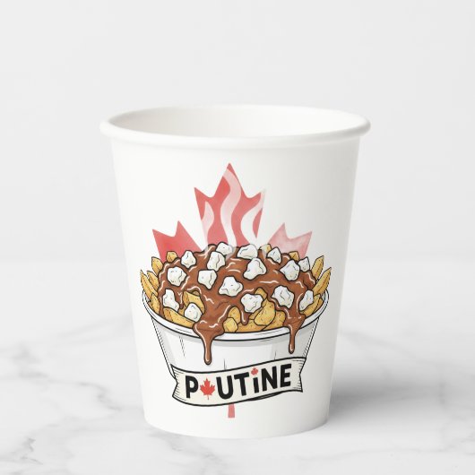 Poutine Pappbecher (Vorderseite)