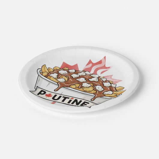Poutine Pappteller (Schrägansicht)
