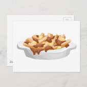 Poutine Postkarte (Vorne/Hinten)