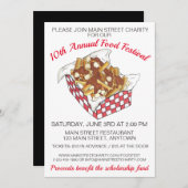 Poutine Quebec Canada Canadian Food Festival Party Einladung (Vorne/Hinten)