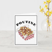 Poutine Quebec Canada Canadian Food French Fries Karte (Gelbe Blume)
