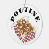 Poutine Quebec Canada Canadian Food French Fries Keramik Ornament (Links)
