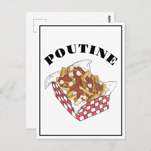 Poutine Quebec Canada Canadian Food French Fries Postkarte (Vorne/Hinten)