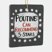 Poutine Review 5 Sterne Ornament (Rechts)