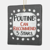 Poutine Review 5 Sterne Ornament (Links)