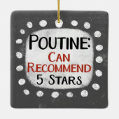 Poutine Review 5 Sterne Ornament (Rückseite)