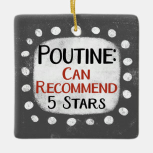 Poutine Review 5 Sterne Ornament