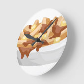 Poutine Runde Wanduhr (Winkel)